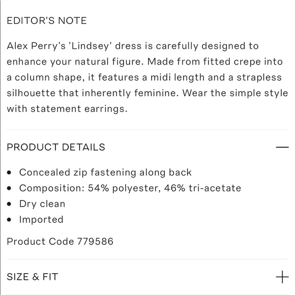 NWT Alex Perry ‘Lindsey’ Dress - Picture 8 of 8